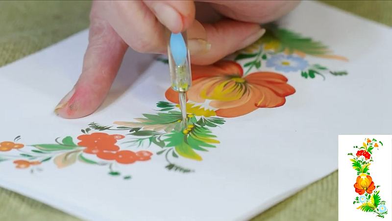 Петриківський розпис для початківців – відео майстер-клас