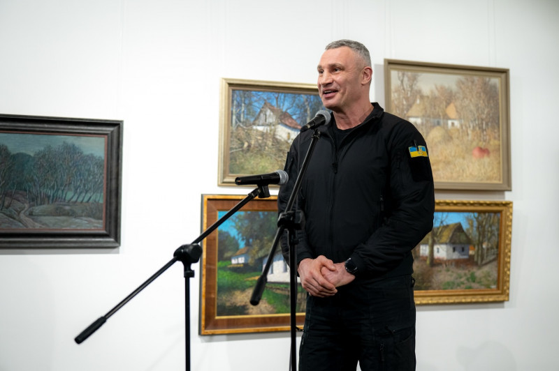 Віталій Кличко на відкритті виставки Віталій Кличко на відкритті виставки