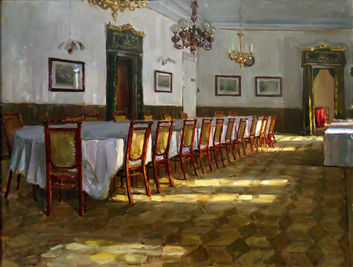 И. Дряпаченко, Столовая в Царской Ставке, 1917