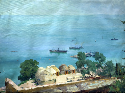 И. Дряпаченко, Трапезундская бухта, этюд, 1917, ЦВММ
