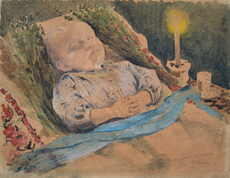 І. К. Дряпаченко. Похорони дитини. 1932